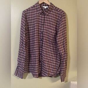 BeachLunchLounge plaid button-up shirt